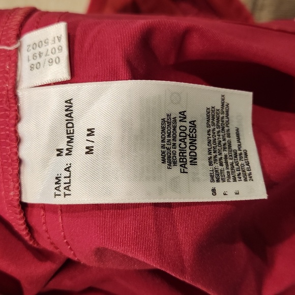 Adidas Athletic Tank Top Hot Pink Stripes Muscle Tee Size M - Picture 3 of 4